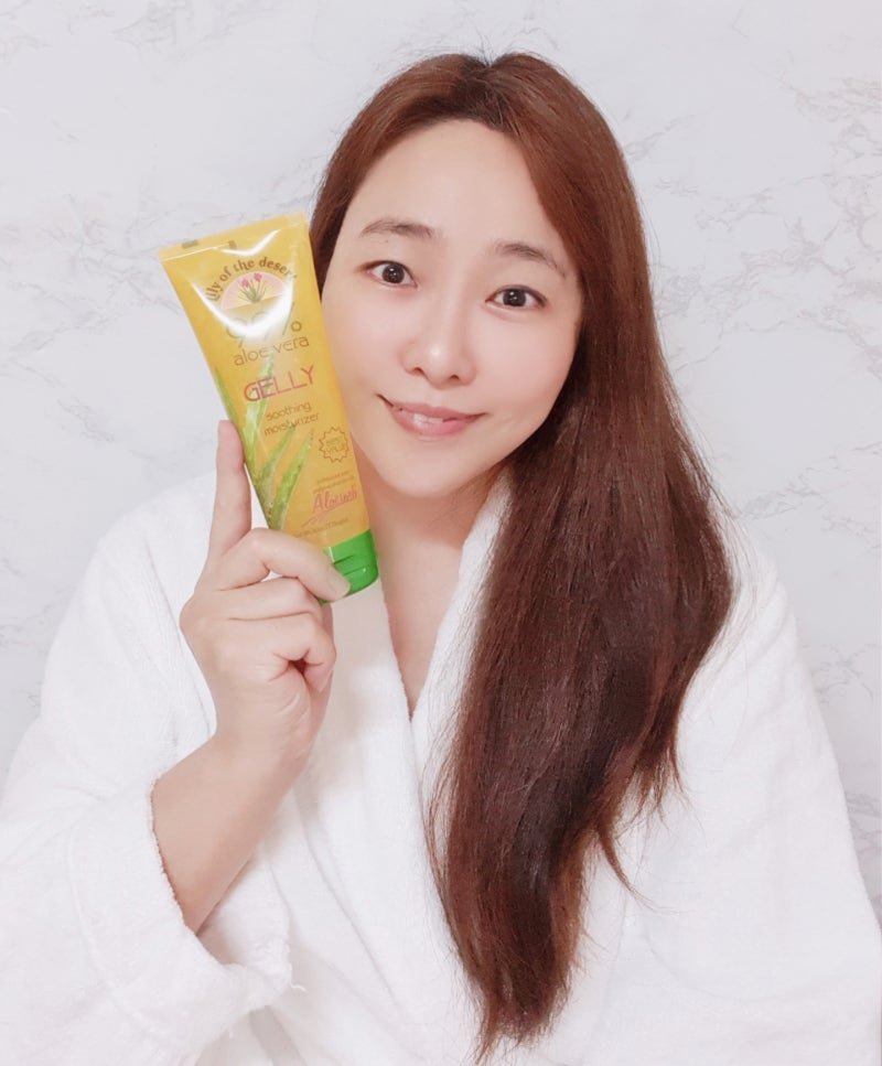 알로에 수딩젤 사용법 피부열감 진정에도 좋은 피부백서 알로에겔 2