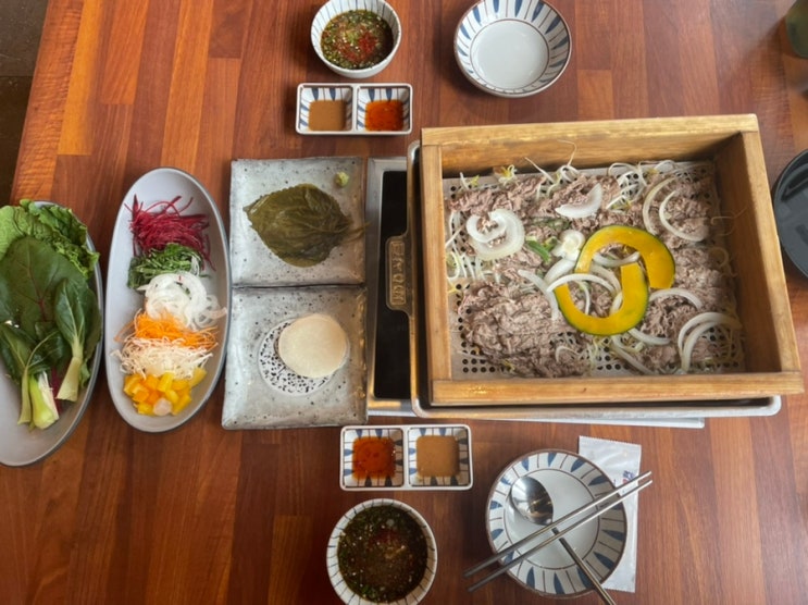  부산 해운대구 반여동 선수촌아파트 주변 편백찜 무한리필 맛집 “일공공샤브”