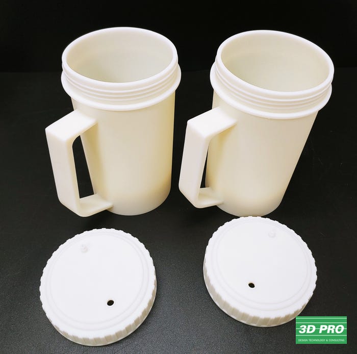 3D 프린터로 컵 출력물 제작/3D 프린터 시제품 출력/대학생 졸업작품/SLA 레이저 방식/ABS Like 레진 소재/쓰리디프로/3D프로/3DPRO