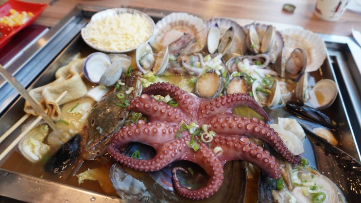  유성온천역 맛집 바다수퍼해물천하조개구이 유성점 초 싱싱 그 잡채