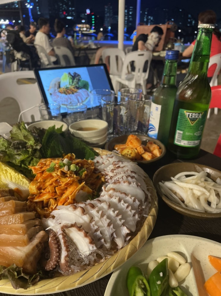 부산 맛집 다대포 할매집 밤바다에 취하는 술집