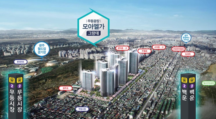  무등광장 모아엘가 그랑데 / 월산 모아엘가 / 광주 지주택 현장 / 부동산 무료 상담&컨설팅!