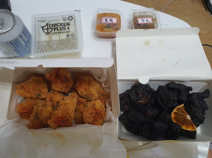  먹부림_치킨플러스(치킨대전 플래터) & 두찜(묵은지찜닭)