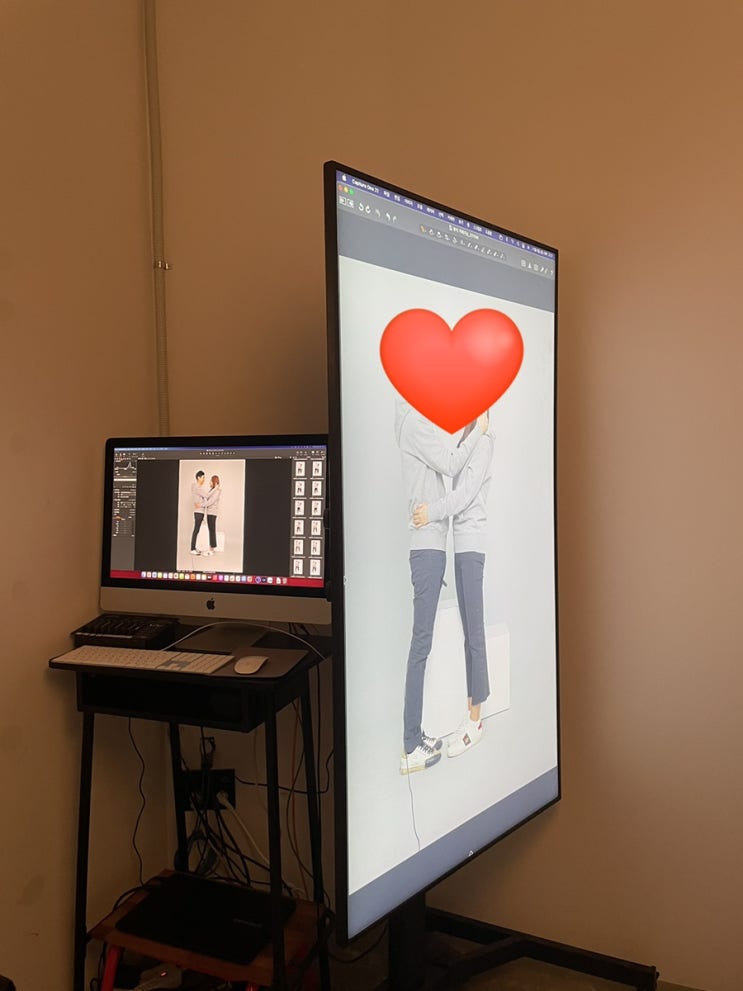  포토그레이 가로수길점 웨딩연습 촬영 표정연습