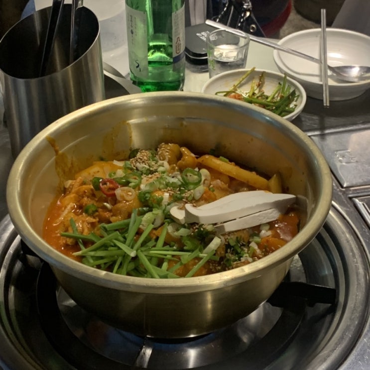  강남구청역 술집 :: 한사발포차 곱도리탕 닭볶음탕 회식장소 추천(평일 저녁 방문)