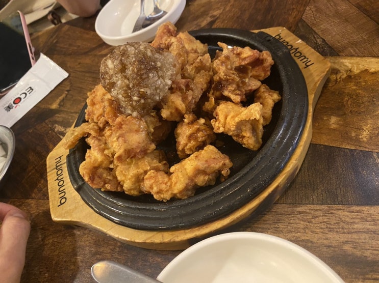  마늘통닭 죽전 새터마을 야식 맛집