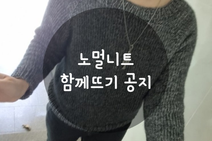  65th. 노멀니트스웨터 함뜨모집  (w.청송뜨개실)