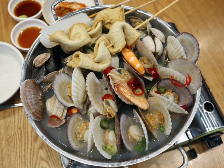  구읍뱃터 칼국수 영종도 맛집 97도씨 해물칼국수 찐이네