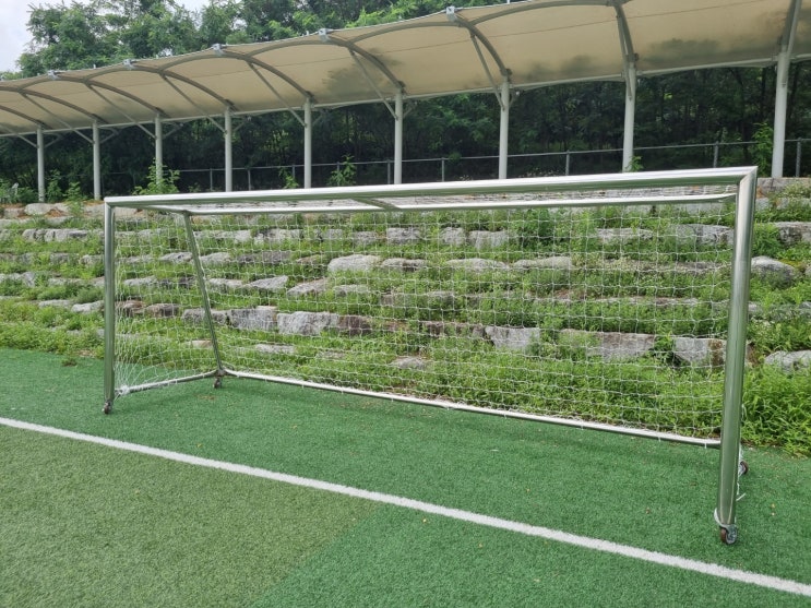  [날개스포츠] 청주ㅇㅇ축구장 축구골망 교체, 축구골망 설치 작업