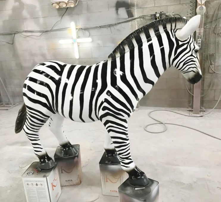  얼룩말 FRP 조형물 제작