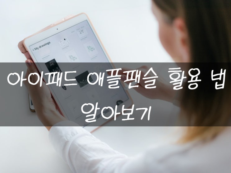  아이패드 애플펜슬 활용하는 방법 알아보기
