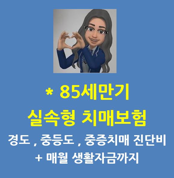  치매보험 추천 : 경증 치매진단비부터 생활자금 보장까지