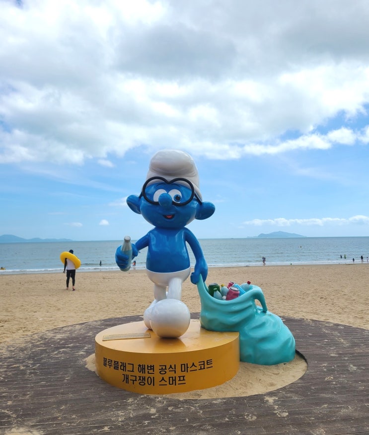  [완도해남보길도4박5일] 4-4. 신지 명사십리해수욕장 _주차 꿀팁, 해양치유비치바스켓 이용 후기  (방문일 22.7.24)