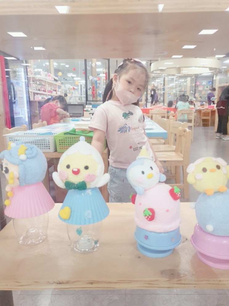  만들기까페ㅡ상상스케치부천상동점 1시간동안 만들기체험 할동안 장보기 꿀꿀