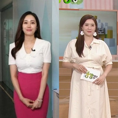 이혜승 정지원 아나운서 패션 파슨스 블라우스 원피스 예뻐!