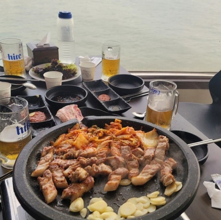  [한강]SNS핫플 잠두봉선착장 잠두봉더나인 삼겹살 내돈내산!