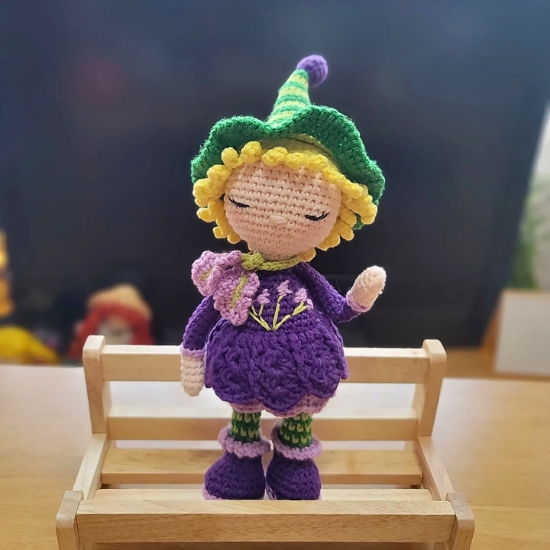  [손뜨개인형꿈꾸는마들렌함뜨]라벤더 요정️