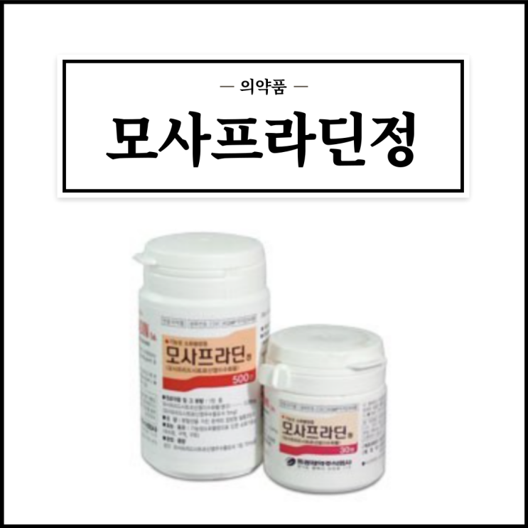  모사프라딘정, 효능효과/복용법/부작용/주의사항 등 간단정리