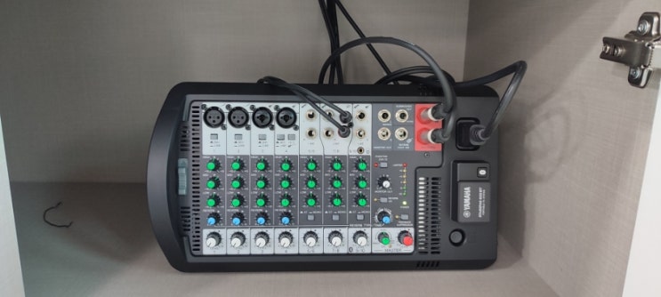  [보령음향] 학교 음악실, 앰프+스피커 음향설치(YAMAHA, STAGEPAS 600BT)