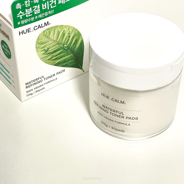  휴캄 청정수분 콤부차 수분결 저자극 토너 패드