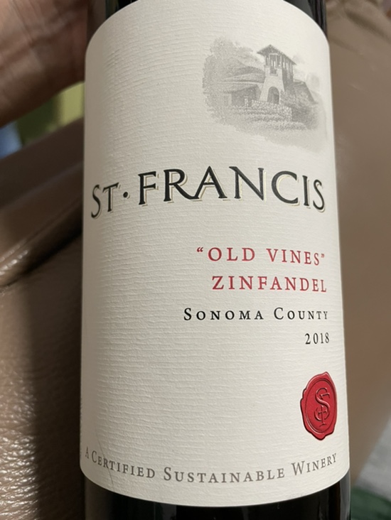 [진판델] St. Francis Old Vines Zinfandel :: 고령의 포도나무에서 재배된 고농축 미제 포도로 만든 와인의 맛!