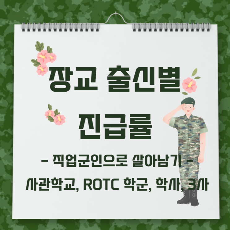  공군, 해군, 육군장교 출신별 진급률 - 직업군인으로 살아남는 법 (사관학교, ROTC 학군, 학사, 3사)