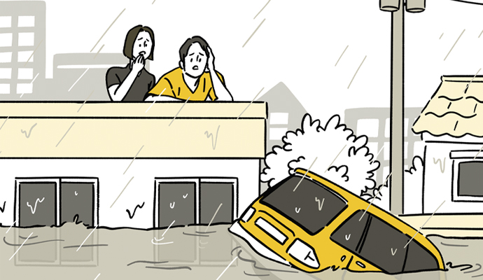 폭우로 차량 침수…‘자차담보’ 가입해야 보상받는다