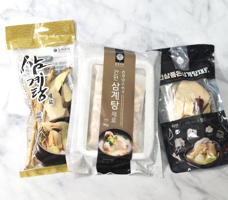  [삼계탕재료]보양식 삼계탕 힐링앤팜 키트로 간단하게 만들기!