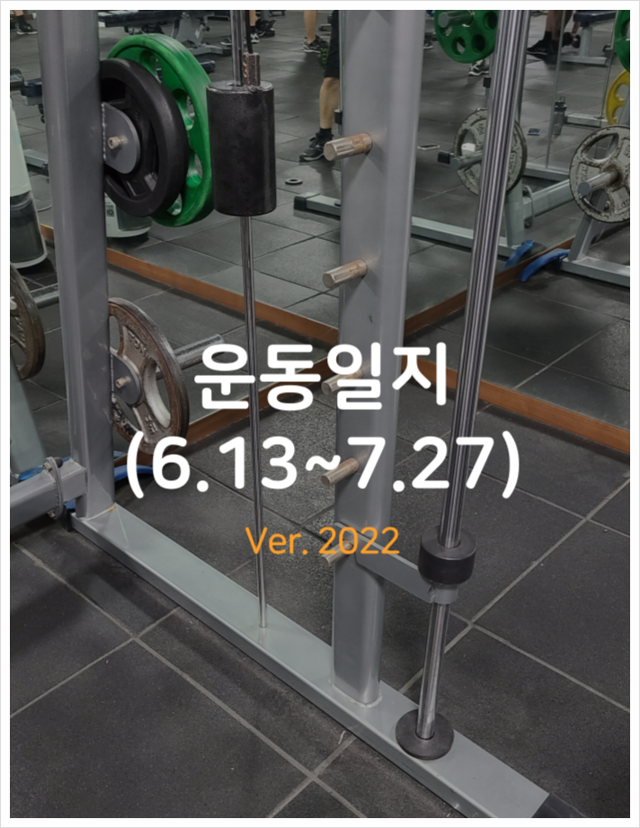운동일지 (2022.6.13~2022.7.27)