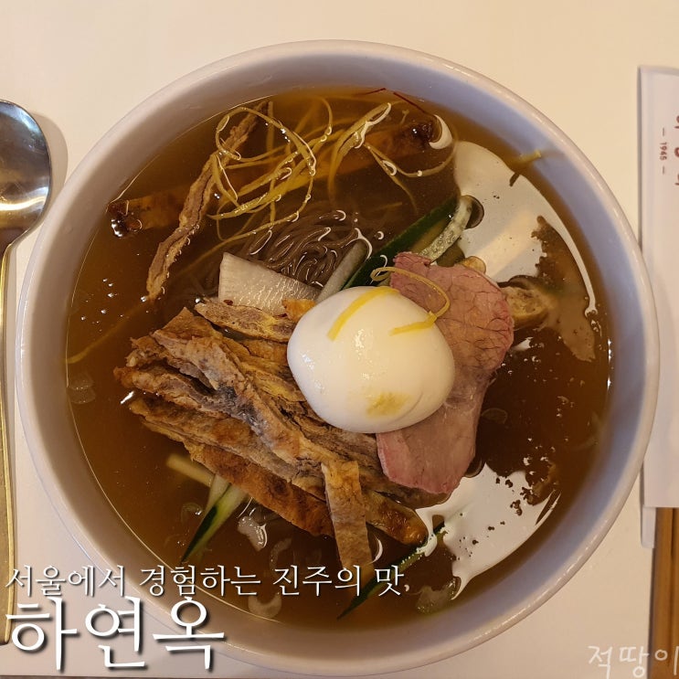  이럴 거면 진주에 왜 가나? 서울에서 진주냉면 먹지 - 서울 마포구 홍대 냉면 맛집 하연옥