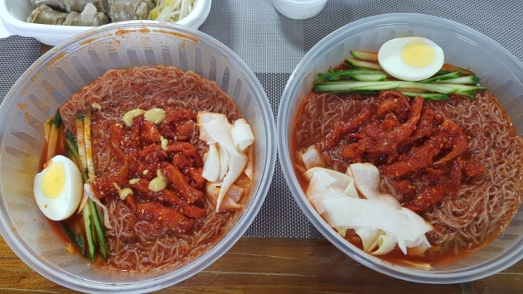  송파 문정 장지 회냉면 맛집: 속초 아바이 면옥 내돈내산 배달 후기