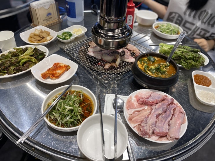 [신사 가로수길 맛집] 신사동 고기집 원조마포소금구이 강남점