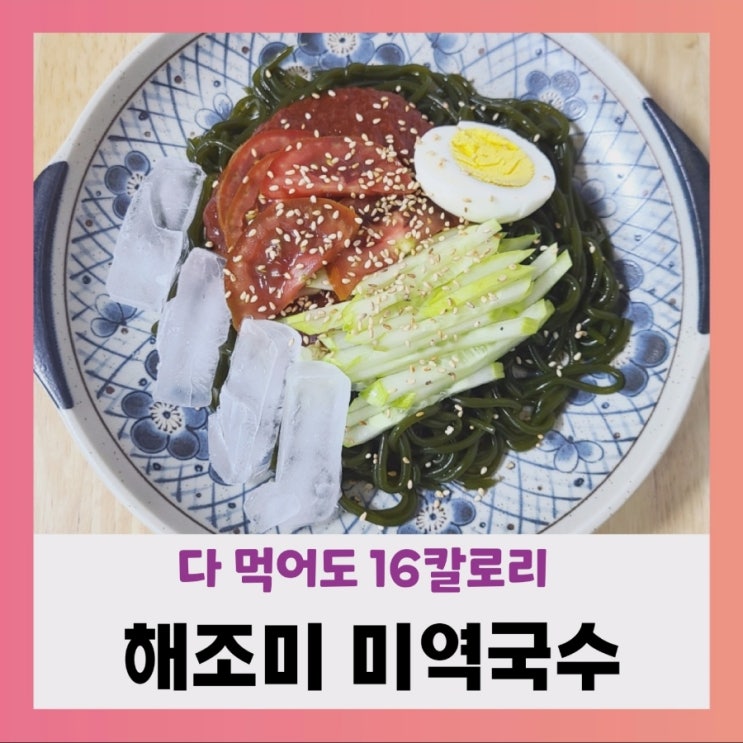  [내돈내산] 해조미 미역국수 다이어트, 칼로리, 맛 솔직후기