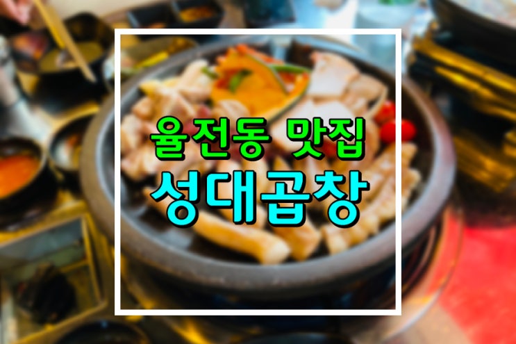 율전동 맛집! 성대근처 성대곱창