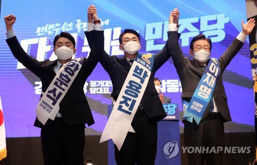 민주 당대표 강원·TK경선서 이재명 <b>압승</b>…74.8% 득표 '<b>독주</b>'