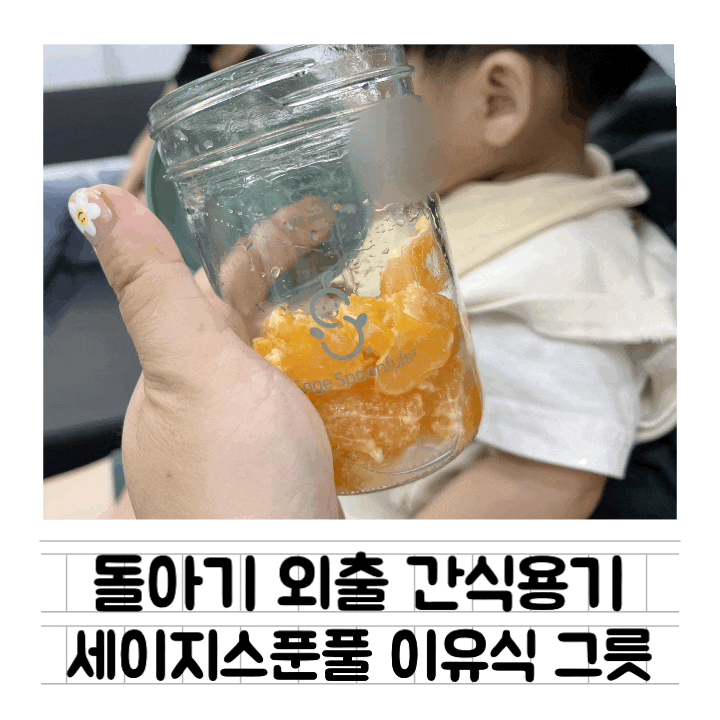  [육아템] NEW세이지스푼풀 : 국민이유식용기 / 외출용 아기 간식 보관