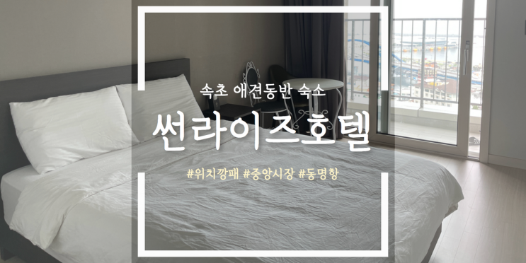 위치깡패 속초 애견동반 숙소, 썬라이즈호텔 위치깡패 속초 애견동반 숙소, 썬라이즈호텔