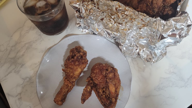  유성치킨 후참 신메뉴 핫간장치킨 뿌셔