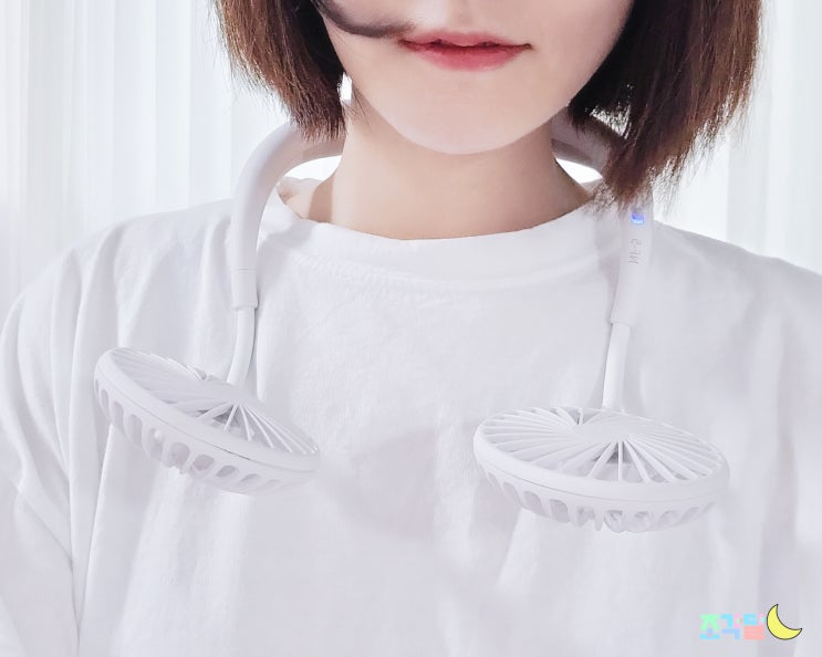  목에거는선풍기 추천 :: 넥밴드선풍기 블루아이디 BI-NF5