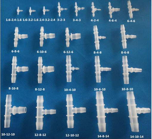  튜브 호스 커넥터 T자 레듀서reducer Tconnector tfitting t자 피팅 PP [튜빙 연결관 콘넥터 플라스틱 리듀싱]