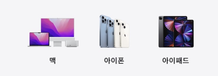  [Q&A] 국내에 판매되는 애플제품을 모두 알고 싶어요