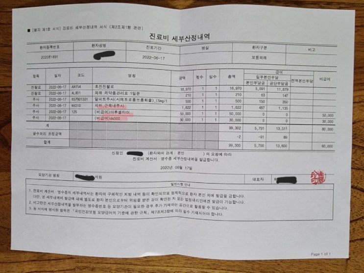  [실비 보험] 링겔맞고 보험료 못받는 사람과 받는 사람