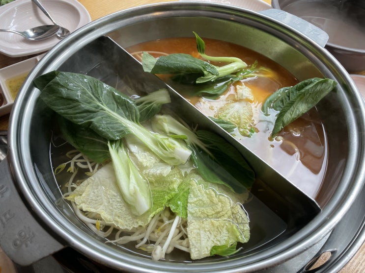  전대후문 샤브샤브 맛집 샤브향 전대점 / 월남쌈, 쌀국수, 죽까지 코스로 즐기기