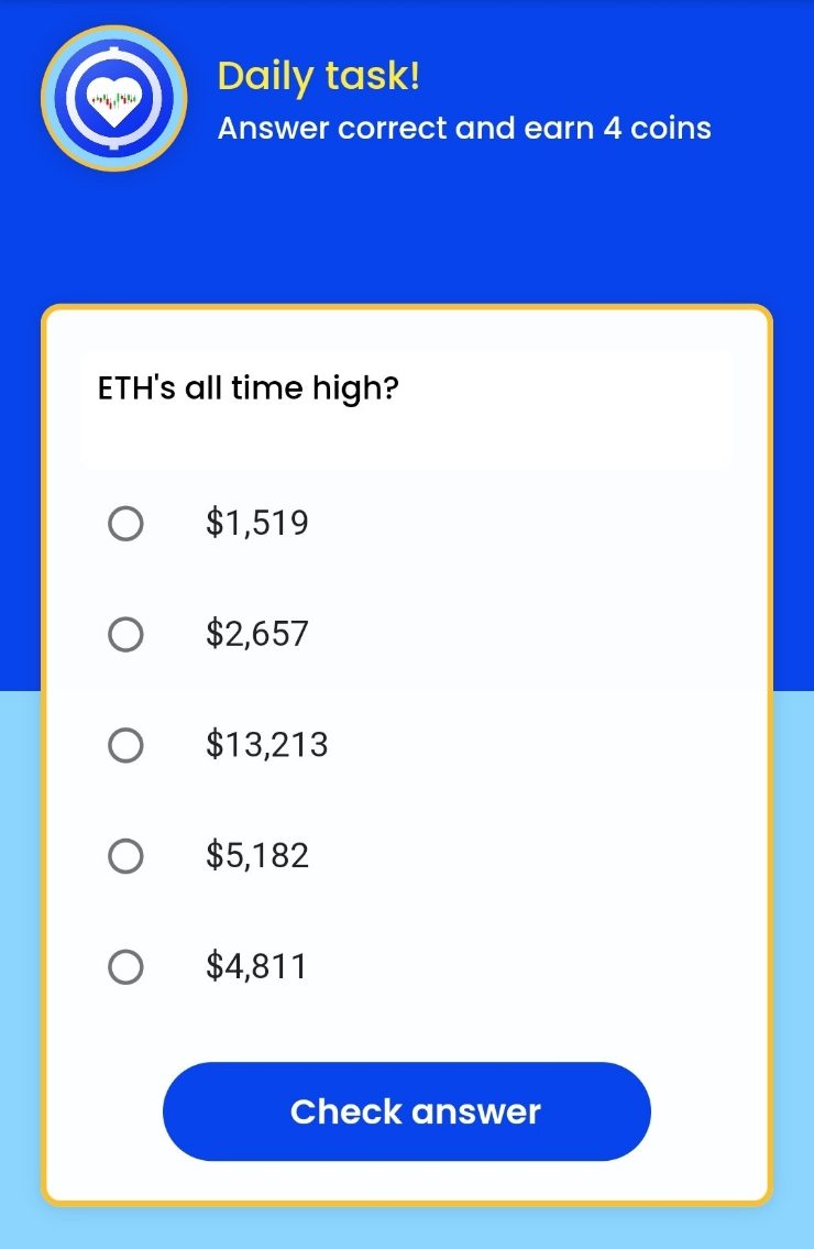  Remint daily tasks(레민트 일일퀴즈) - ETH's all time high? 이더리움 사상 최고치?