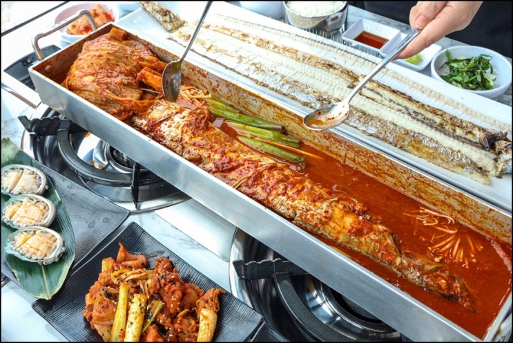  국내산 묵은지 갈치조림; 제주 애월 맛집 [제주해도미락]