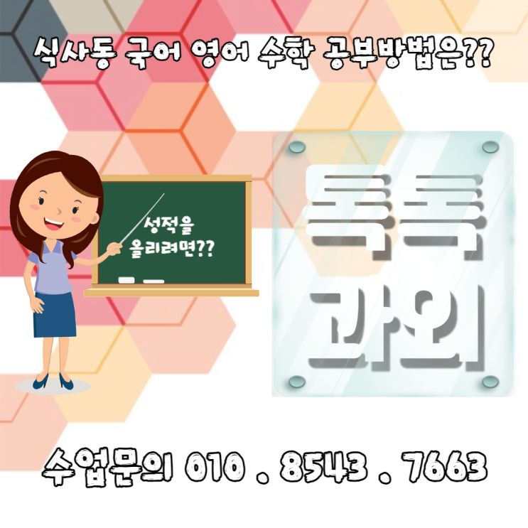  [고양] 일산동구 식사동과외 고등학생 국어 영어 수학 공부 어떻게 하세요?