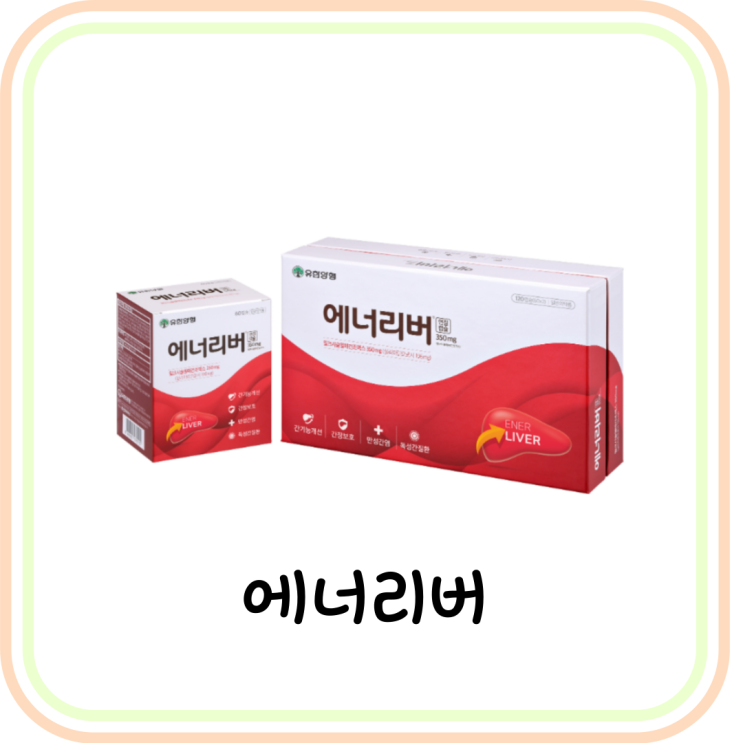  간 기능 개선제 유한양행 에너리버 효능/가격/부작용 (ft. 실리마린)