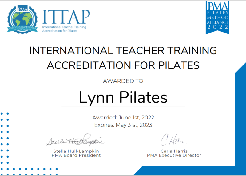 ITTAP Approved - Pilates Method Alliance