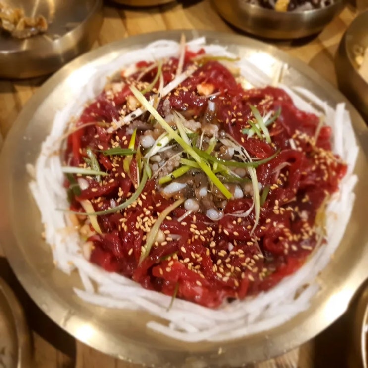  구암동맛집 봉화생고기(육회 뭉티기)