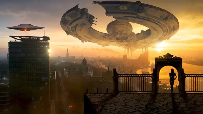  UFO 꿈 해몽 / UFO가 하늘을 나는 추락하는